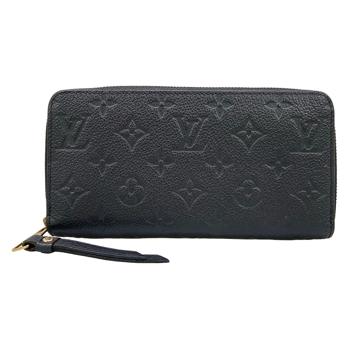 Louis Vuitton Wallet Monogram Empreinte Zippy Noir Leather