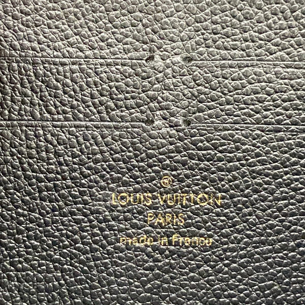 Louis Vuitton Wallet Monogram Empreinte Zippy Noir Leather — view 5