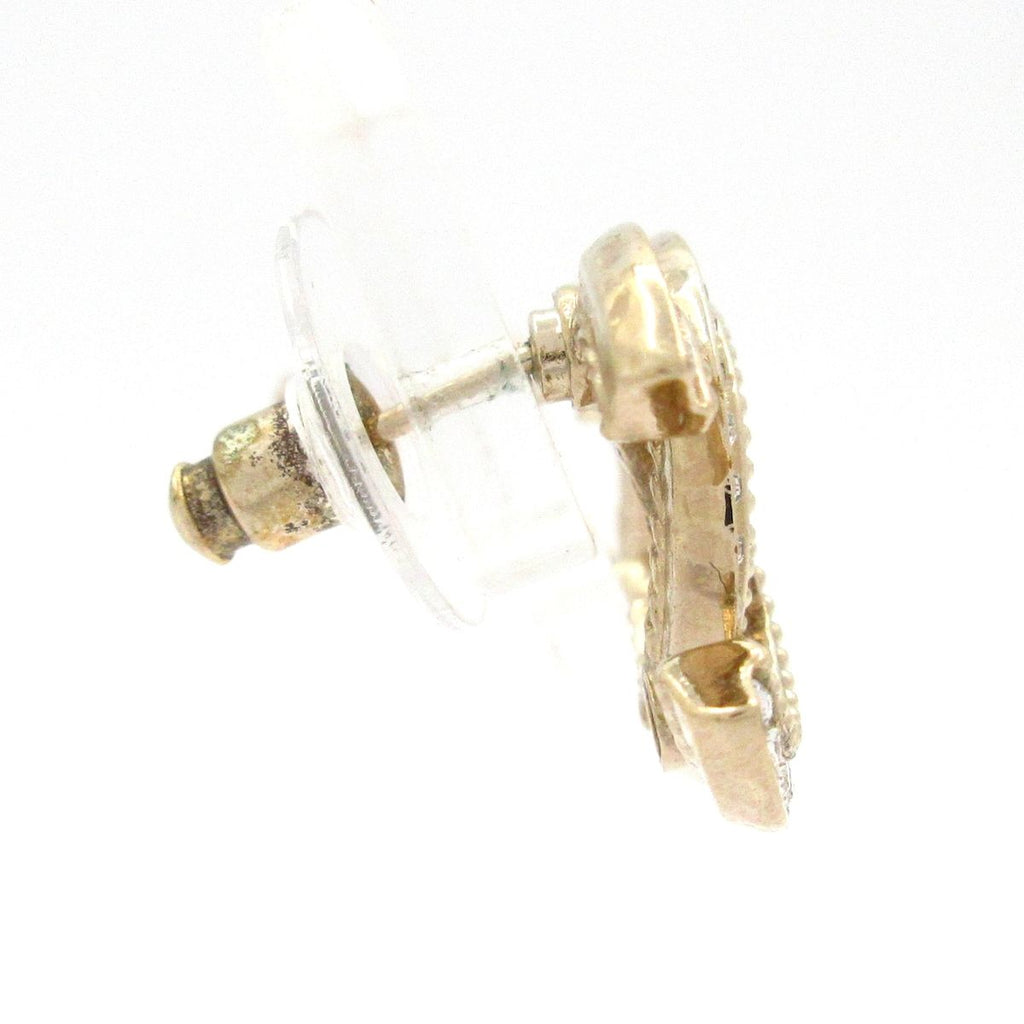 Chanel Earrings Gold CC Logo — view 2