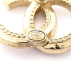 Chanel Earrings Gold CC Logo — view 5