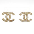 Chanel Earrings Gold CC Logo