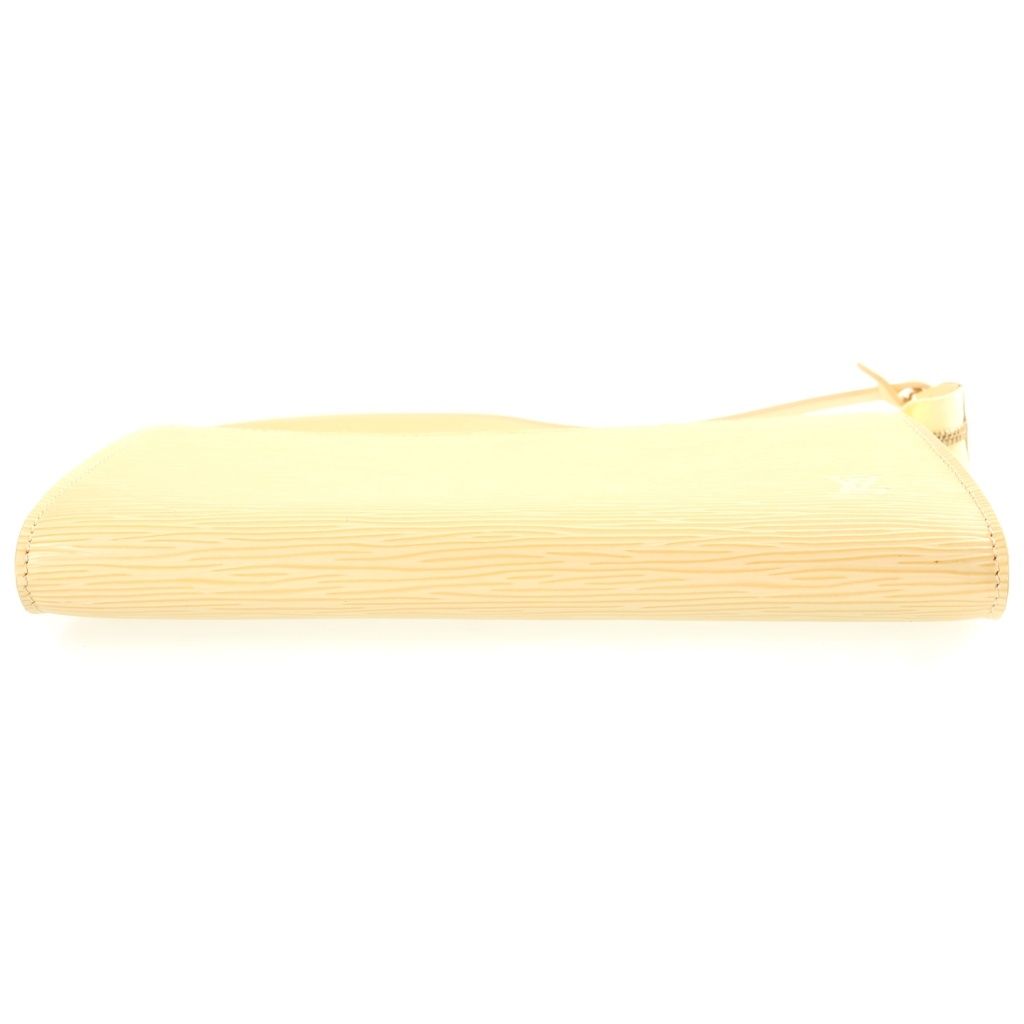 Louis Vuitton Epi Pochette Accessoires Mini Handbag Pouch Ivory Vanilla Leather — view 4