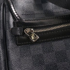 Louis Vuitton Graphite Daniel GM Shoulder Bag Black Leather — view 7