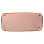 Prada Galleria Handbag Pink Beige Leather Gold — view 4