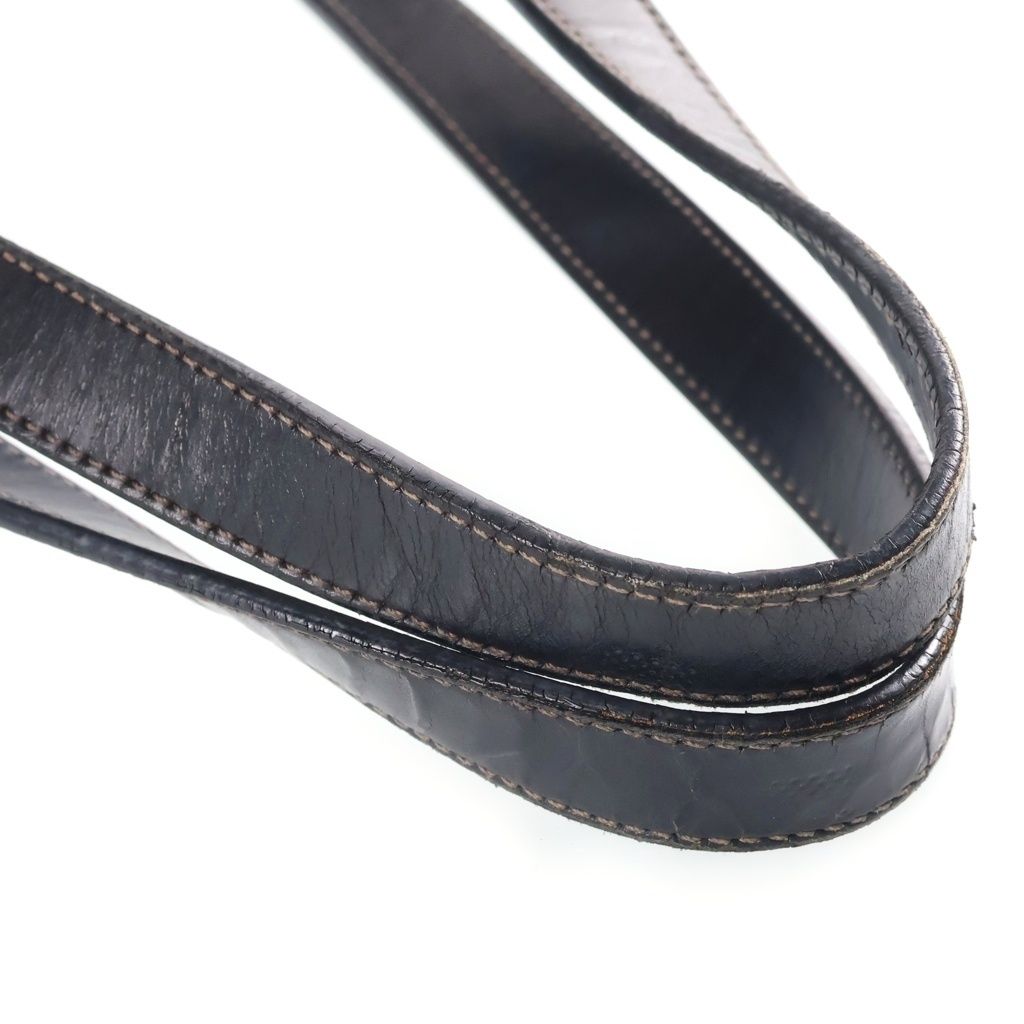 Prada Triangle Logo Handbag Leather Nylon Silver — view 7