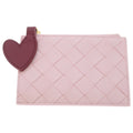 Bottega Veneta Intrecciato Valentine Coin Purse Card Case Fragment Pink Leather