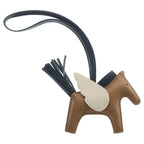 Hermes Pegasus PM Bag Charm Brown Beige Leather Agneau Milo — view 2