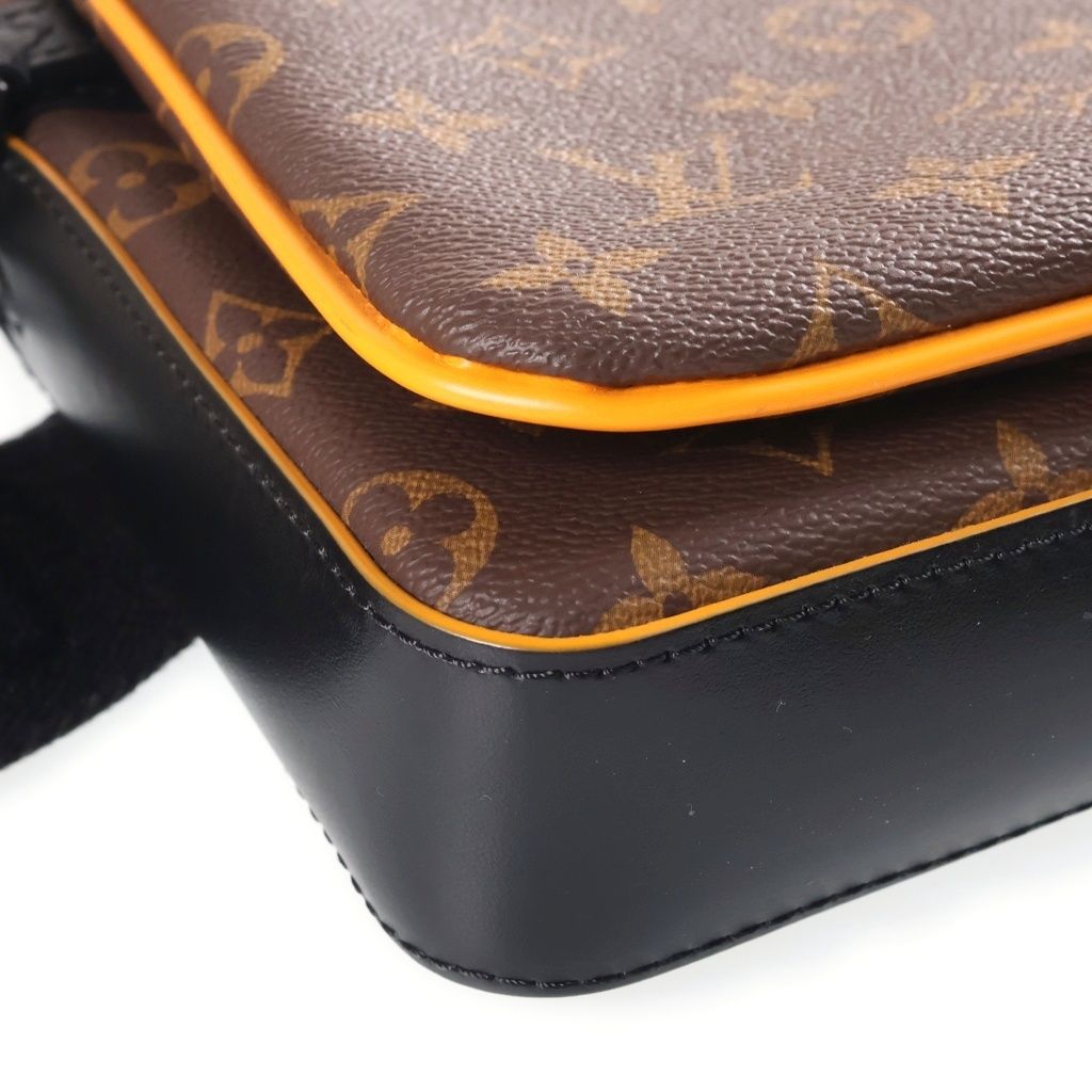 Louis Vuitton Monogram Macassar Trio Messenger Shoulder Bag Brown Leather Black — view 5