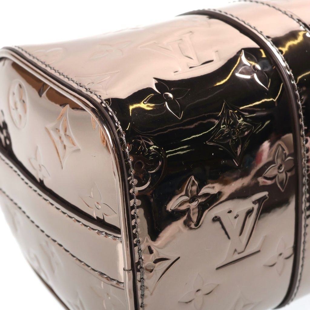 Louis Vuitton Monogram Mirror Keepall Bandouliere 25 Metallic Leather 2-Way Bag — view 5