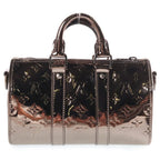 Louis Vuitton Monogram Mirror Keepall Bandouliere 25 Metallic Leather 2-Way Bag — view 2