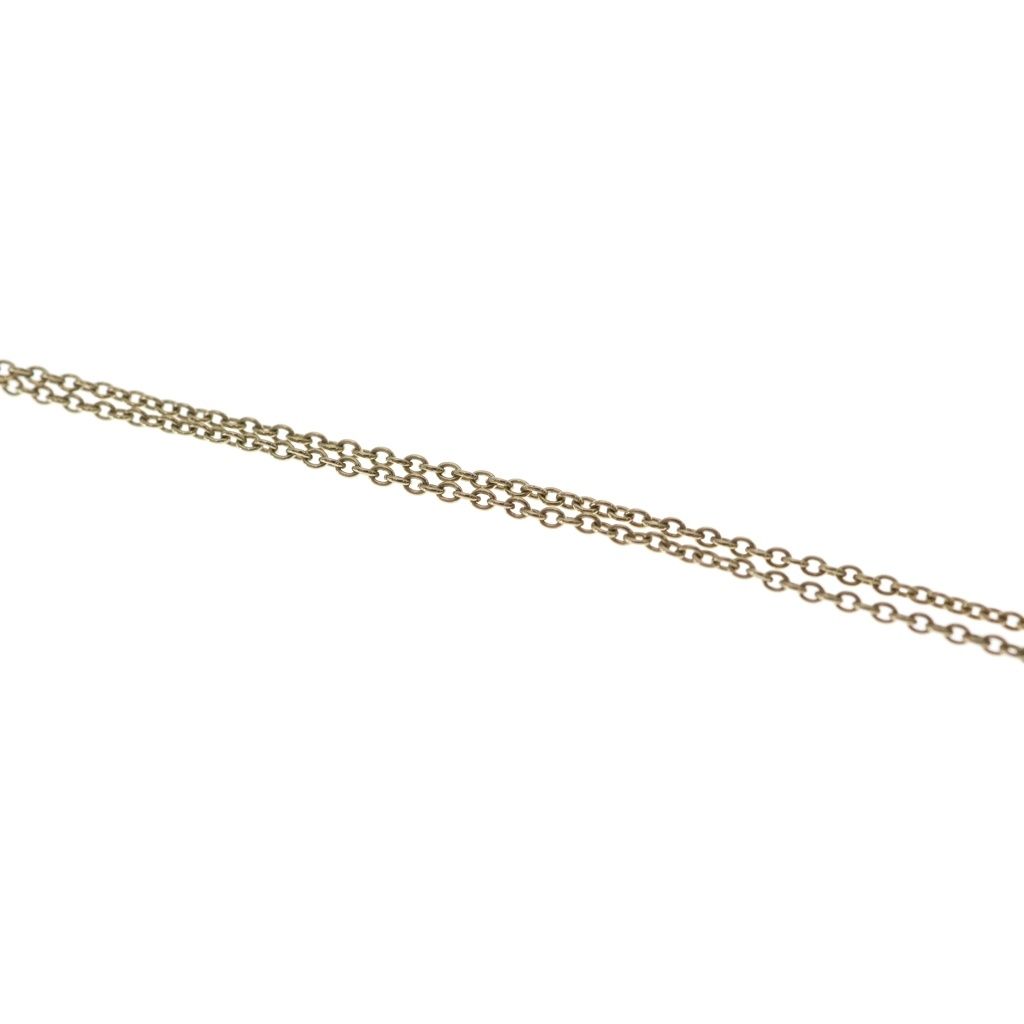 Dior CD Logo Necklace Rhinestone Plated Gold — view 5