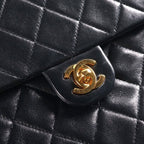 Chanel Mini Quilted 20 S Flap S Chain Shoulder Bag Black Lambskin Gold — view 6