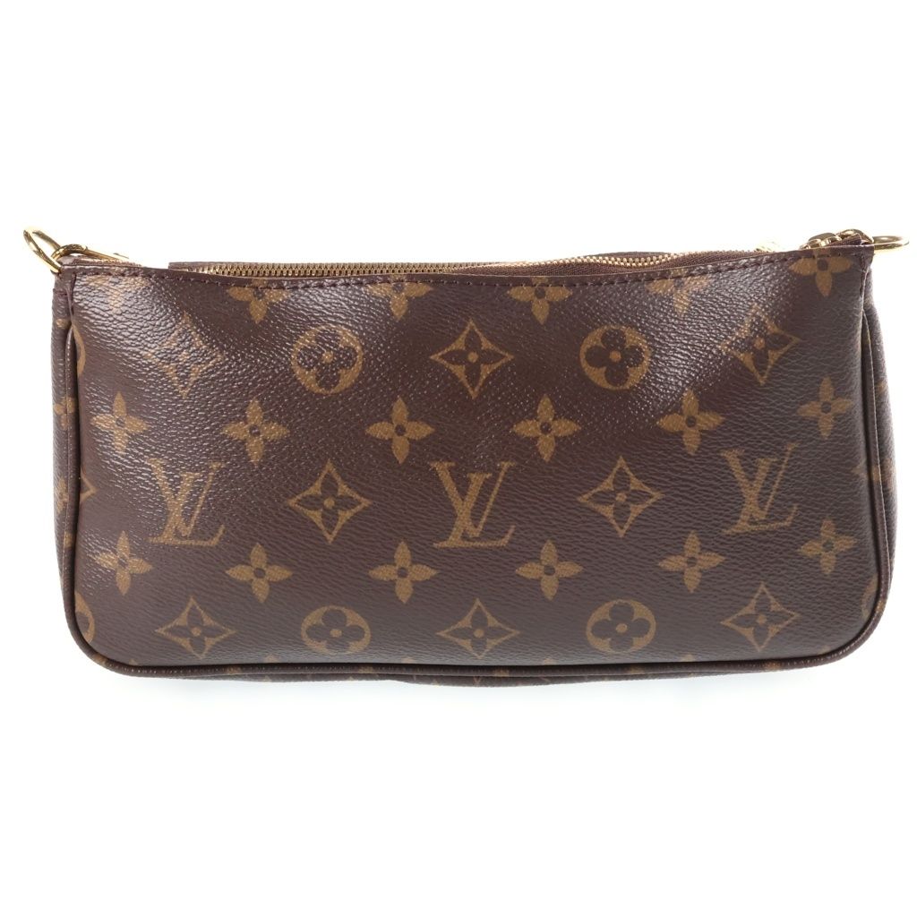 Louis Vuitton Monogram Multi Pochette Accessoires Shoulder Bag Brown Leather — view 2
