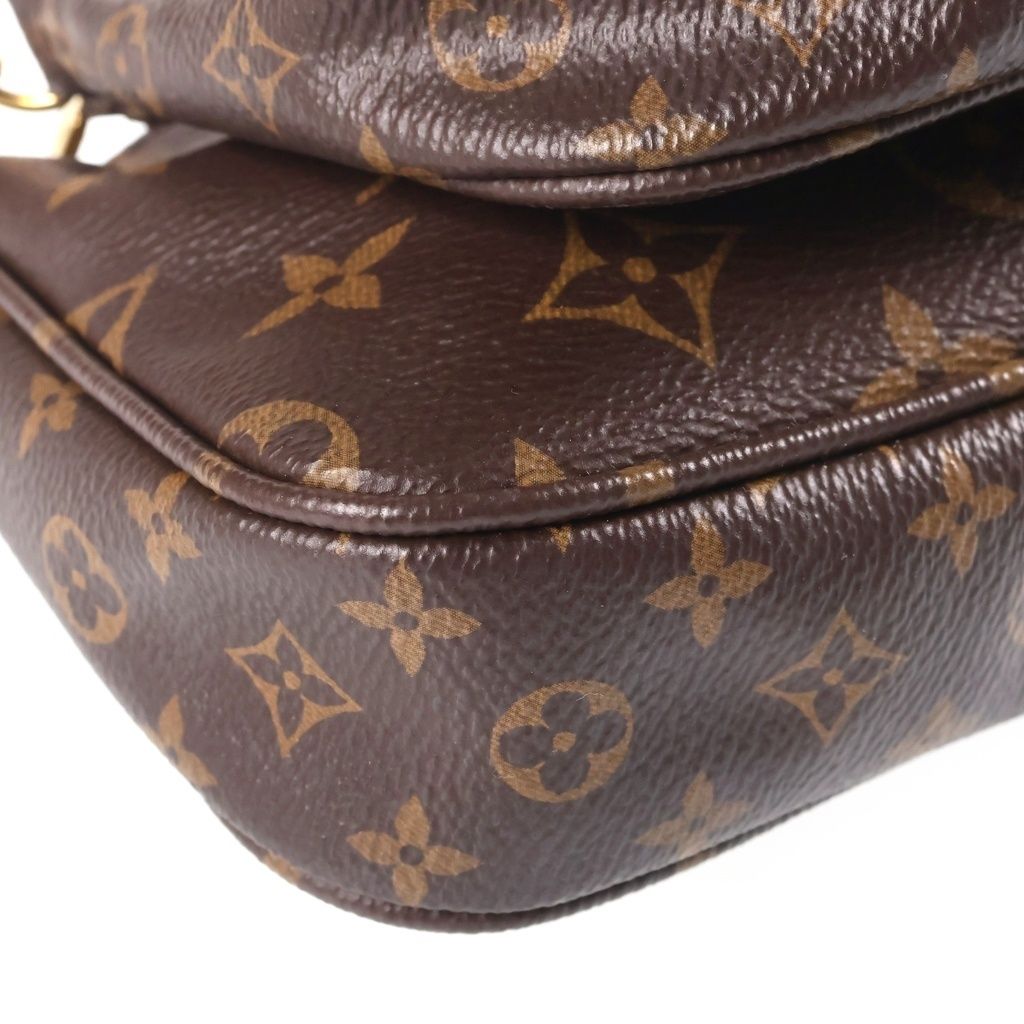Louis Vuitton Monogram Multi Pochette Accessoires Shoulder Bag Brown Leather — view 5