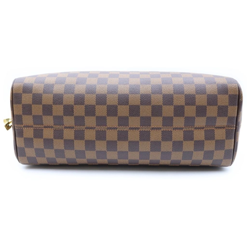 Louis Vuitton Damier Nolita Handbag Brown Leather Gold — view 4