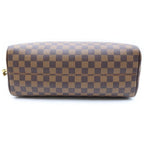 Louis Vuitton Damier Nolita Handbag Brown Leather Gold — view 4