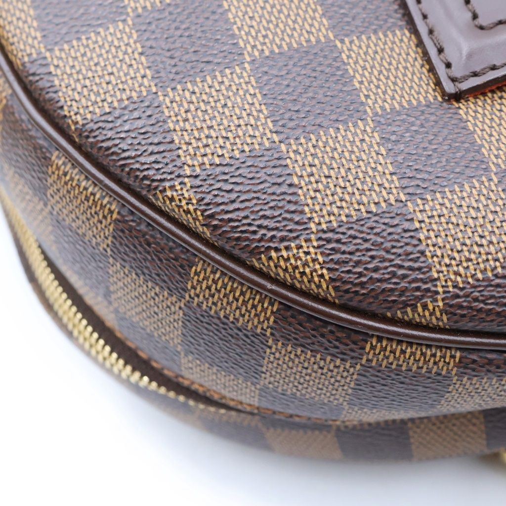 Louis Vuitton Damier Nolita Handbag Brown Leather Gold — view 6