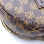 Louis Vuitton Damier Nolita Handbag Brown Leather Gold — view 6