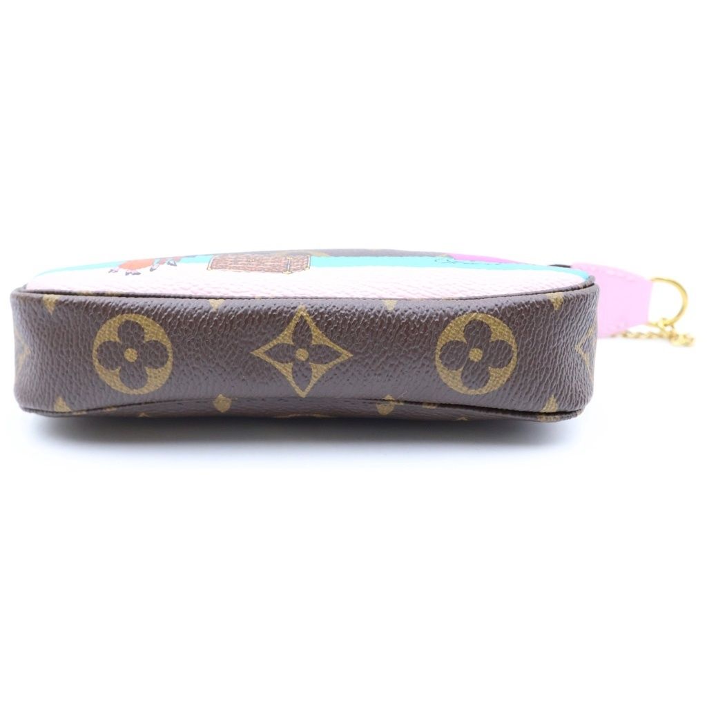 Louis Vuitton Monogram Mini Pochette Accessoires Mini Handbag Pouch Brown — view 4