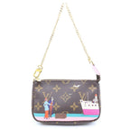Louis Vuitton Monogram Mini Pochette Accessoires Mini Handbag Pouch Brown