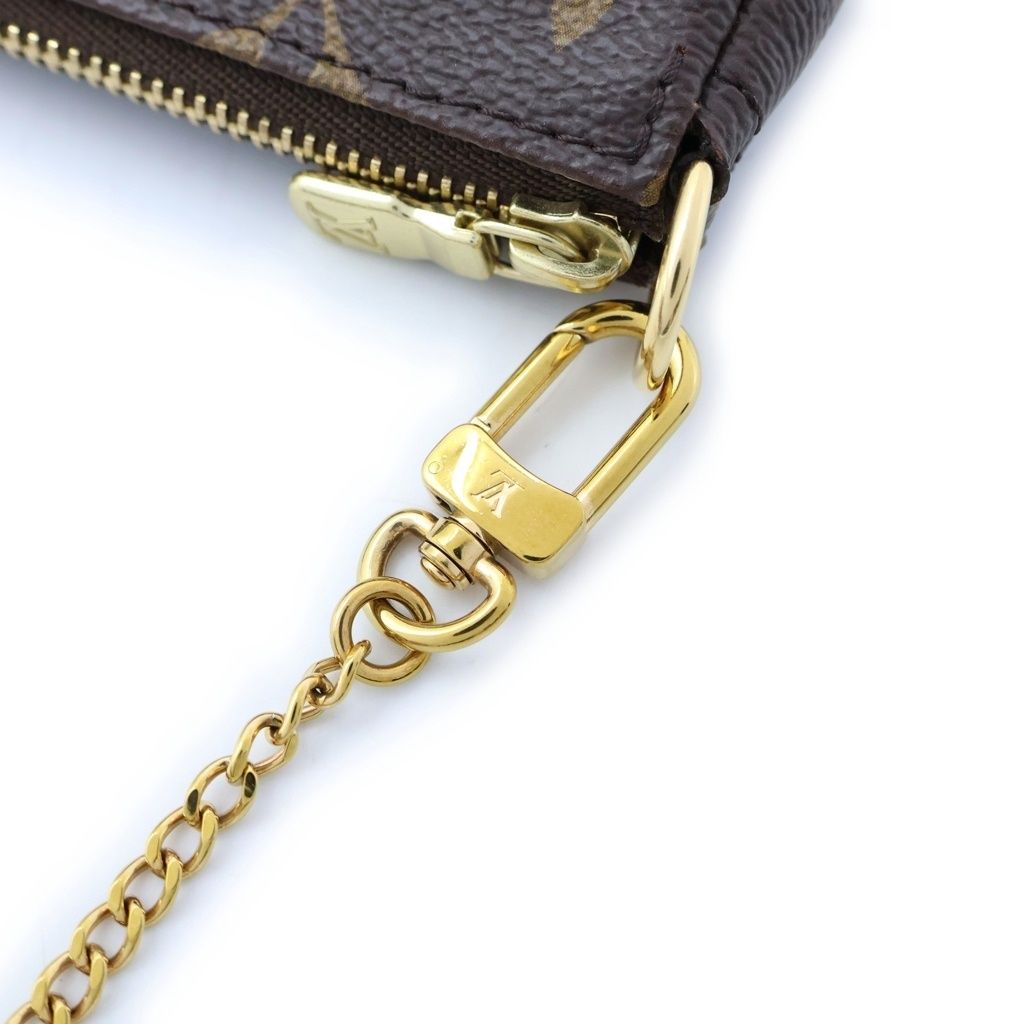 Louis Vuitton Monogram Mini Pochette Accessoires Mini Handbag Pouch Brown — view 7