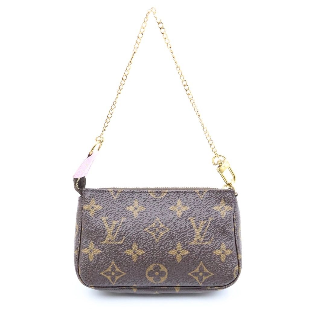 Louis Vuitton Monogram Mini Pochette Accessoires Mini Handbag Pouch Brown — view 2