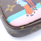 Louis Vuitton Monogram Mini Pochette Accessoires Mini Handbag Pouch Brown — view 5
