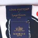 Louis Vuitton Yayoi Kusama Bandeau Infinity Dot Red White Silk Scarf — view 5