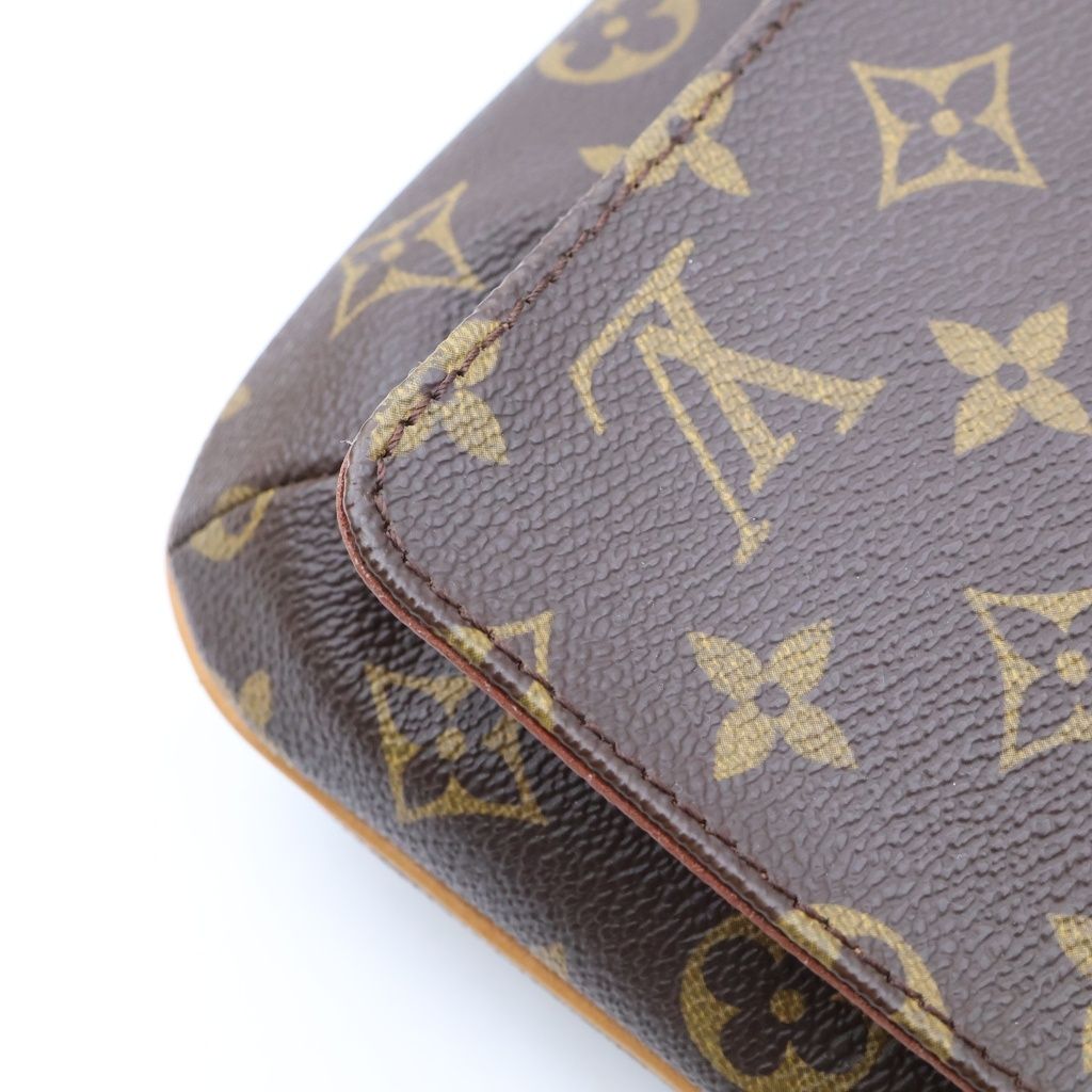 Louis Vuitton Musette Tango Shoulder Bag Monogram Leather Brown — view 7
