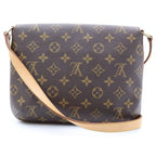 Louis Vuitton Musette Tango Shoulder Bag Monogram Leather Brown — view 2