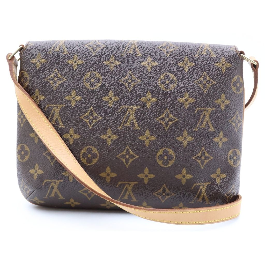 Louis Vuitton Musette Tango Shoulder Bag Monogram Leather Brown — view 2