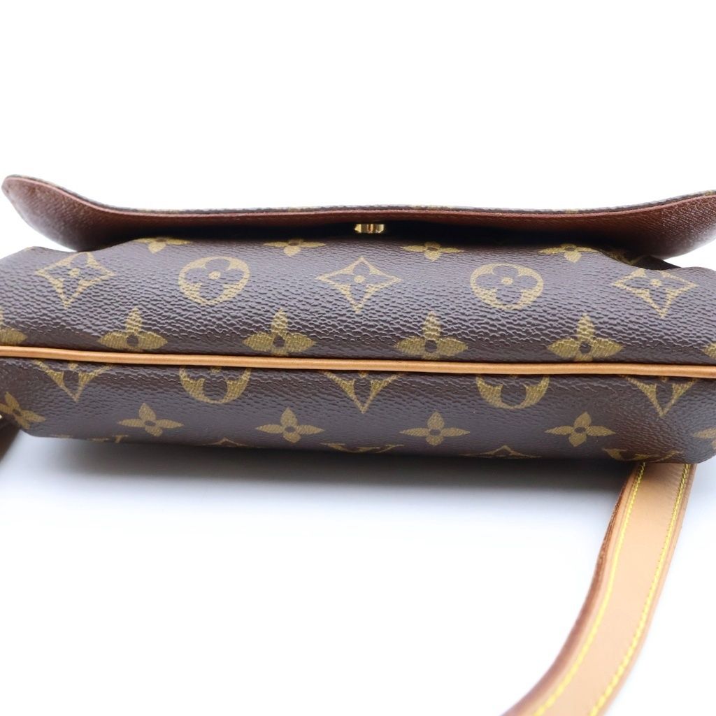Louis Vuitton Musette Tango Shoulder Bag Monogram Leather Brown — view 4