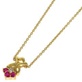 Dior Ruby Diamond Necklace 18k Yellow Gold