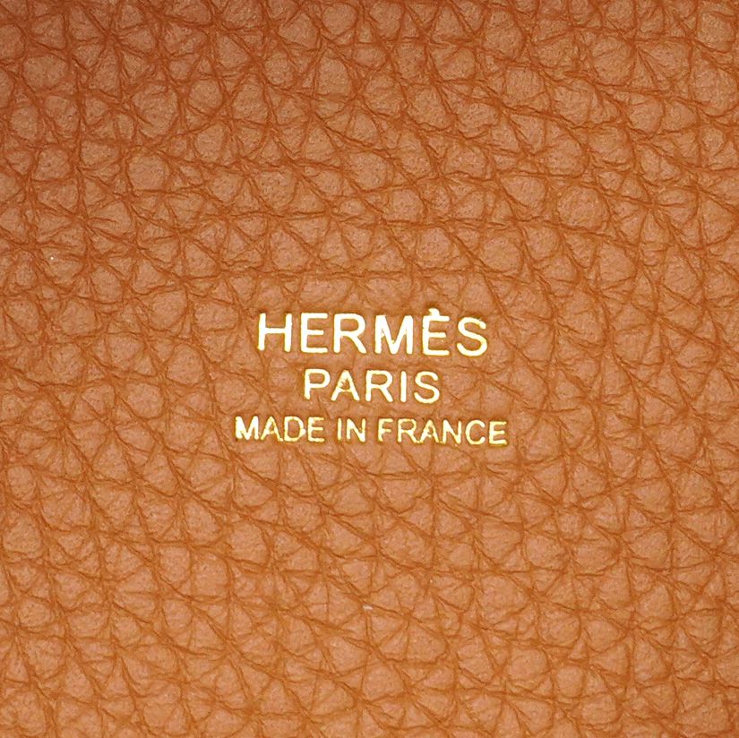 Hermes Handbag Picotin Lock PM Taurillon Clemence Gold — view 5