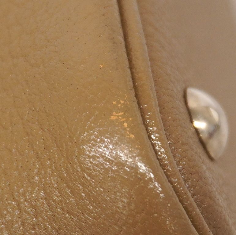 Hermes Handbag Bolide 27 Chevre Etoupe Silver 2-Way Bag — view 6