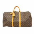 Louis Vuitton Boston Bag Monogram Keepall 55 Brown