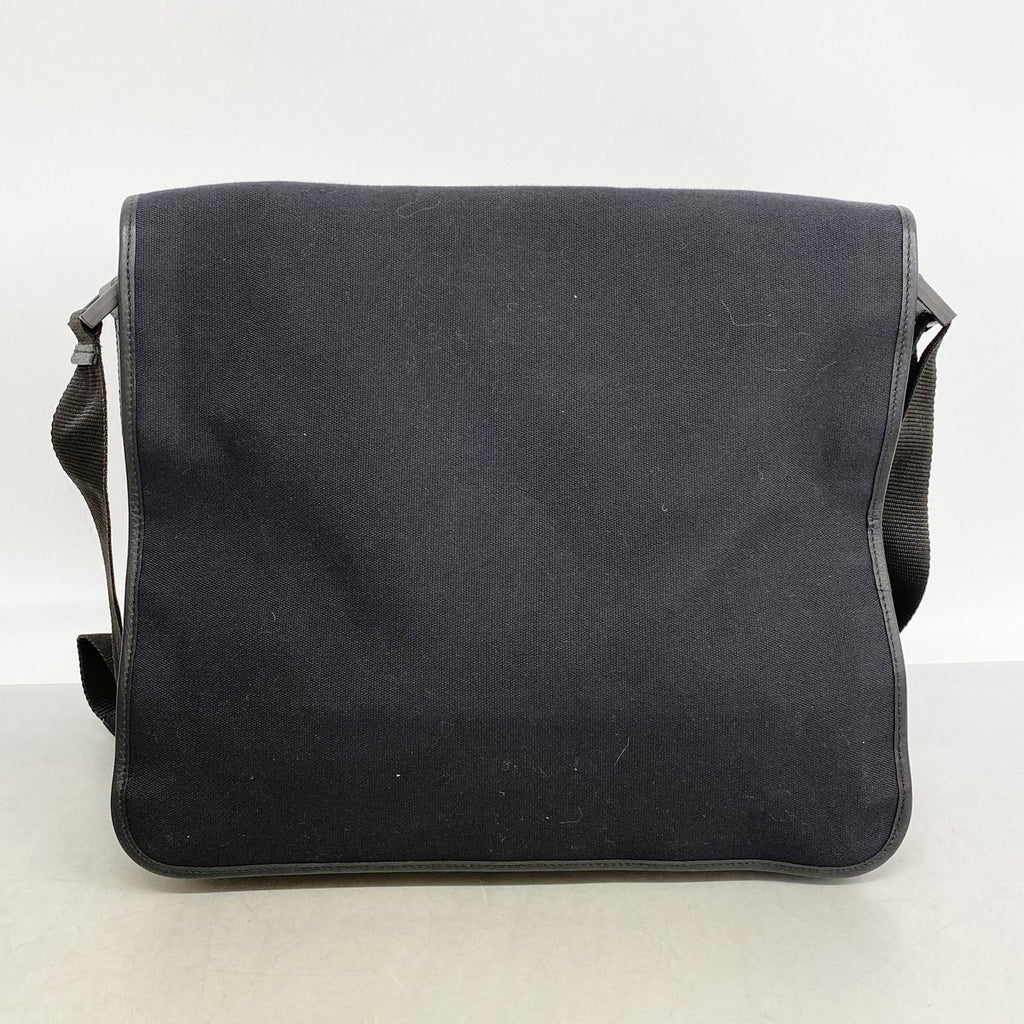Gucci Shoulder Bag Canvas Black Silver — view 8