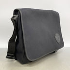 Gucci Shoulder Bag Canvas Black Silver — view 2