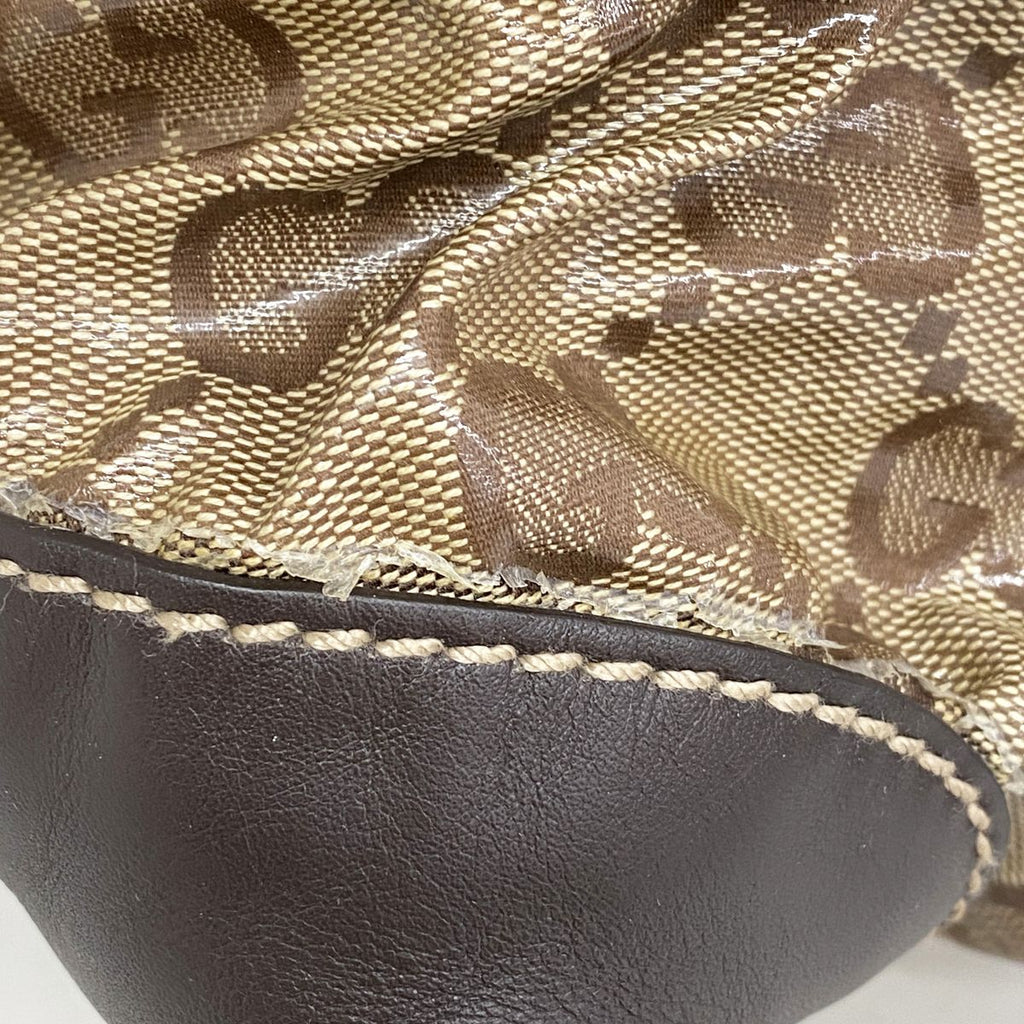 Gucci Handbag GG Crystal Brown Champagne Gold — view 6