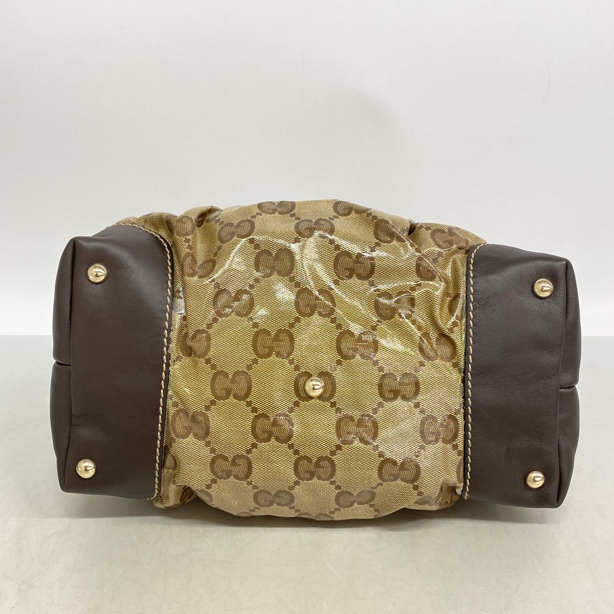 Gucci Handbag GG Crystal Brown Champagne Gold — view 3