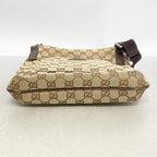 Gucci Shoulder Bag GG Canvas Brown Silver — view 3