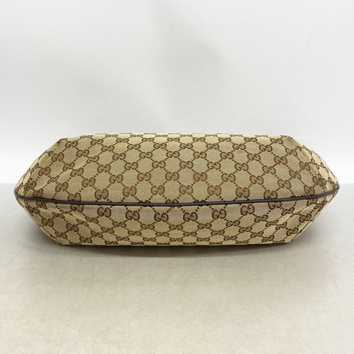 Gucci Shoulder Bag GG Canvas Beige Brown Silver — view 3