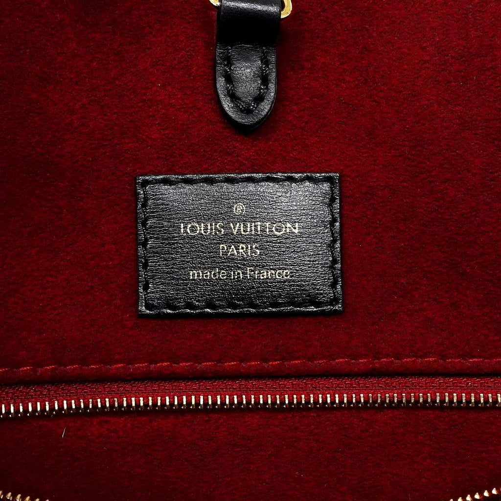Louis Vuitton Tote Bag Monogram Empreinte Bicolor On The Go MM Black Beige 2-Way — view 5