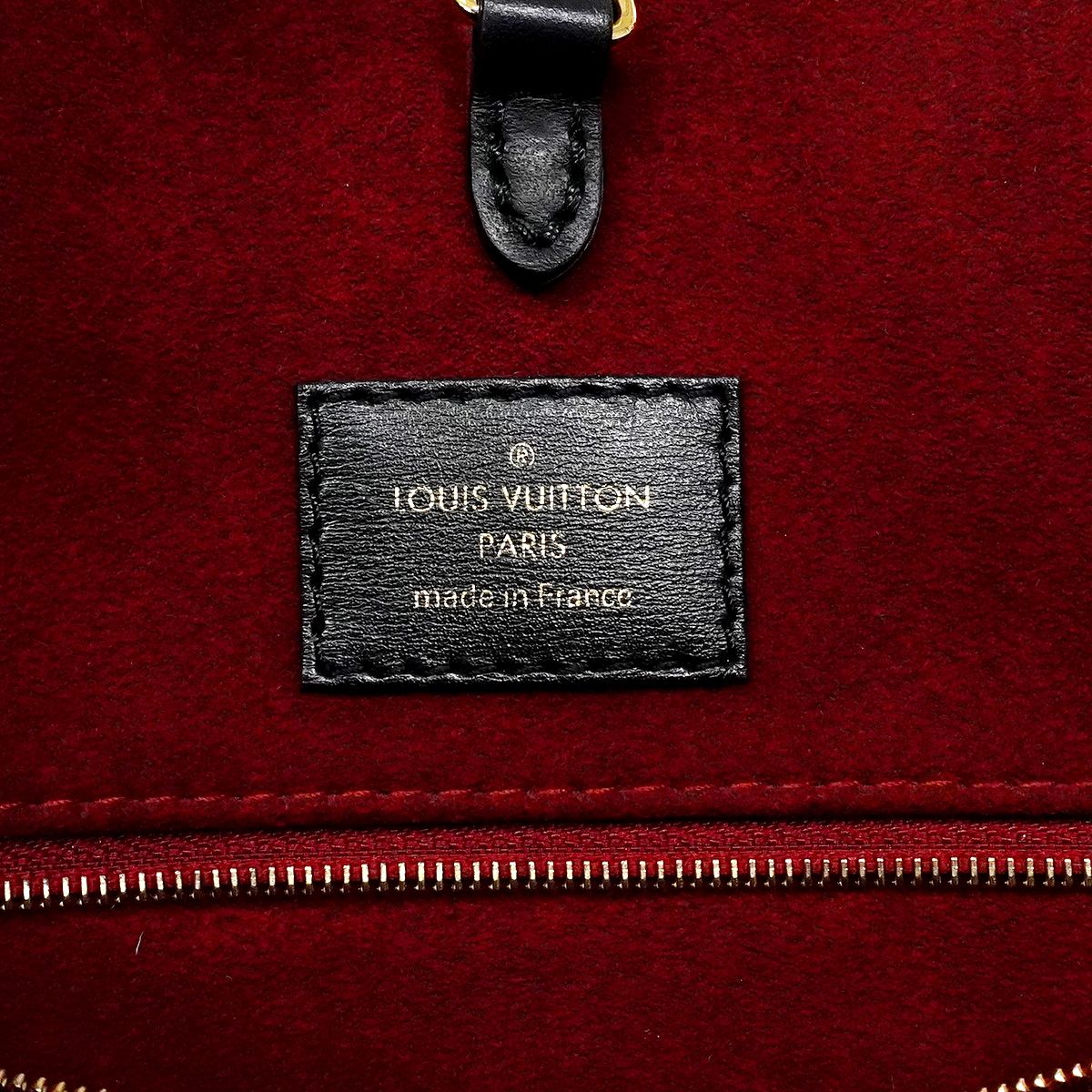 Louis Vuitton Tote Bag Monogram Empreinte Bicolor On The Go MM Black Beige 2-Way — view 5