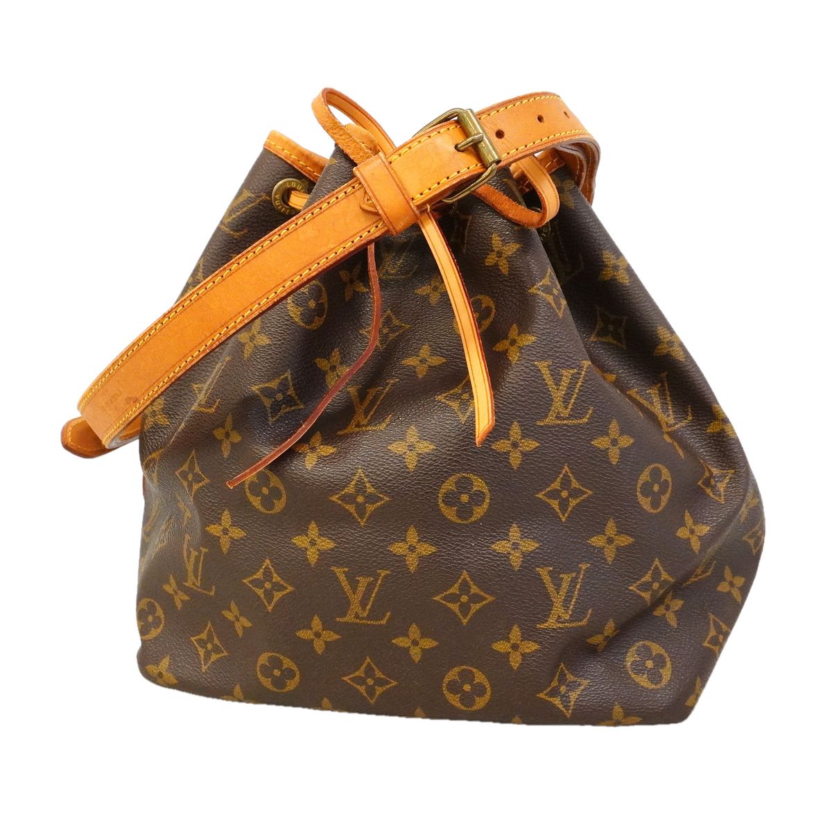 Louis Vuitton Shoulder Bag Monogram Petit Noe Brown