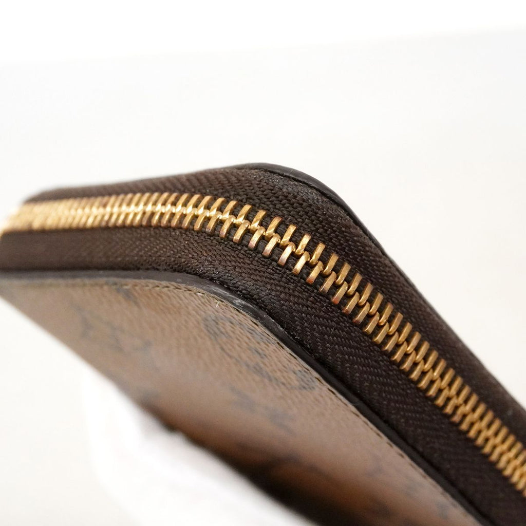 Louis Vuitton Wallet Monogram Reverse Portefeuille Clemence Brown — view 8