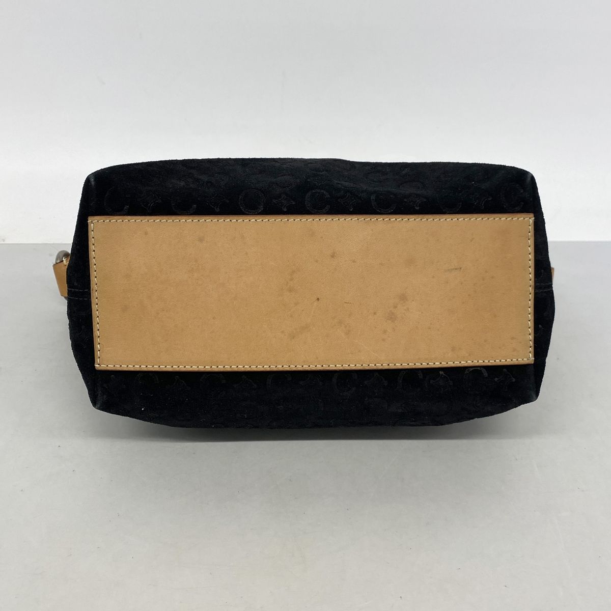 Celine Handbag C Macadam Suede Black Silver — view 3