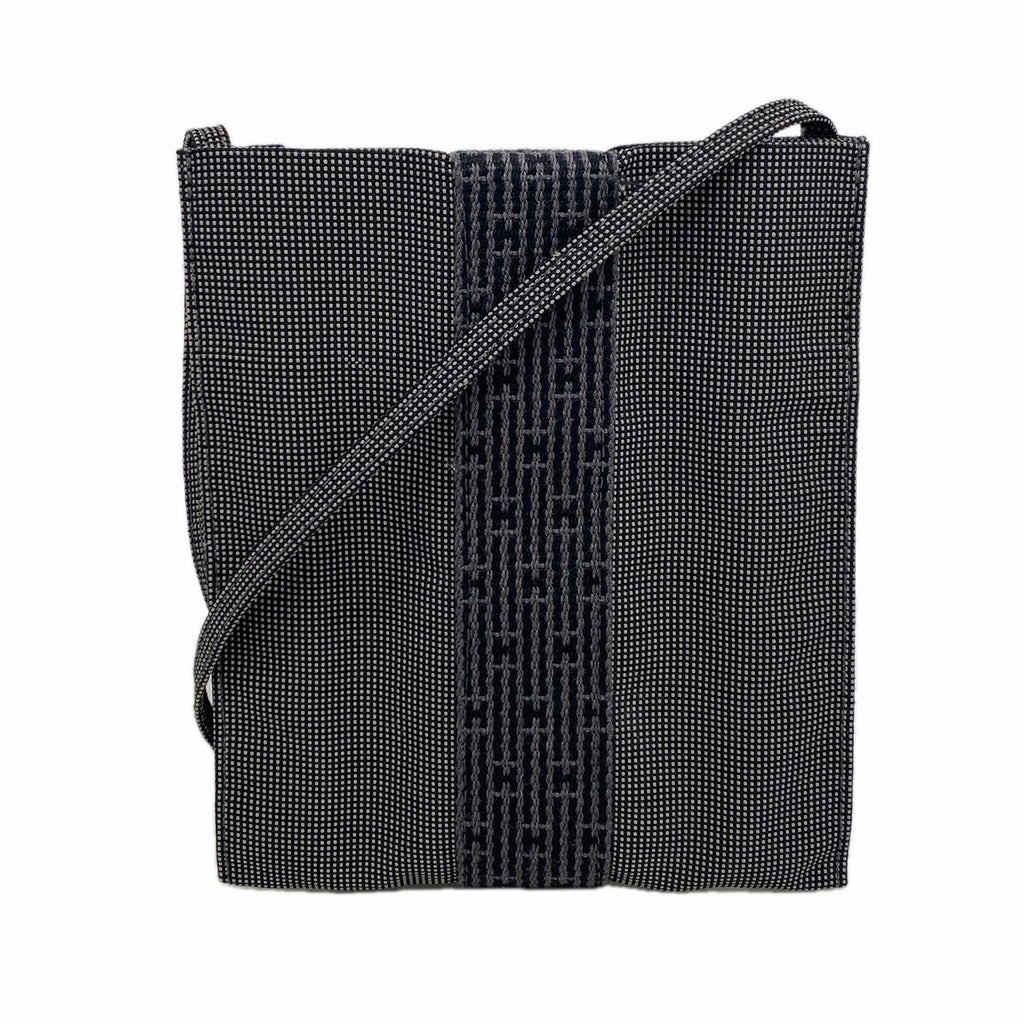 Hermes Shoulder Bag Herline Pochette Nylon Gray