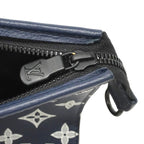 Louis Vuitton Shoulder Bag Monogram Shadow Gaston Wearable Wallet Navy Blue — view 8