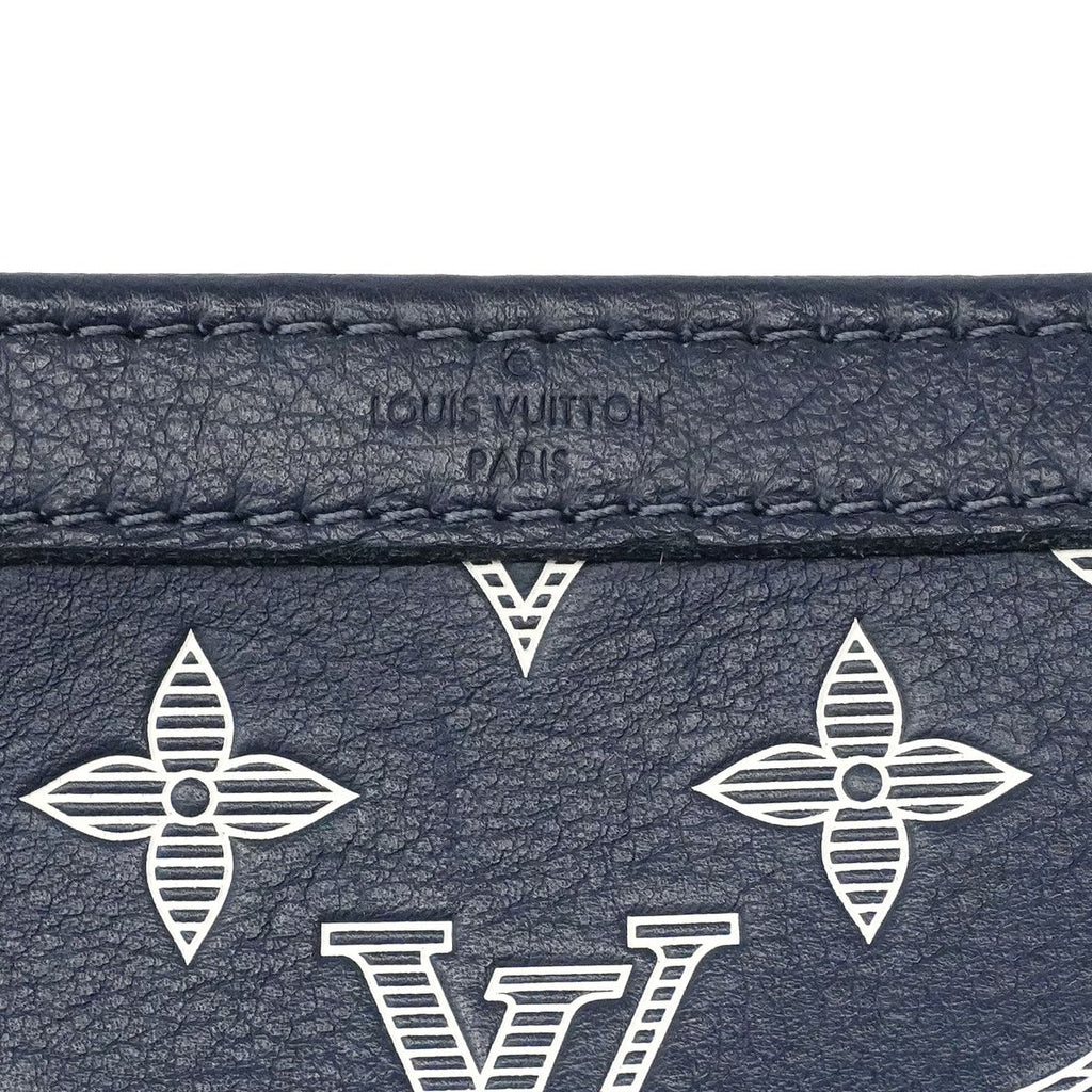 Louis Vuitton Shoulder Bag Monogram Shadow Gaston Wearable Wallet Navy Blue — view 5